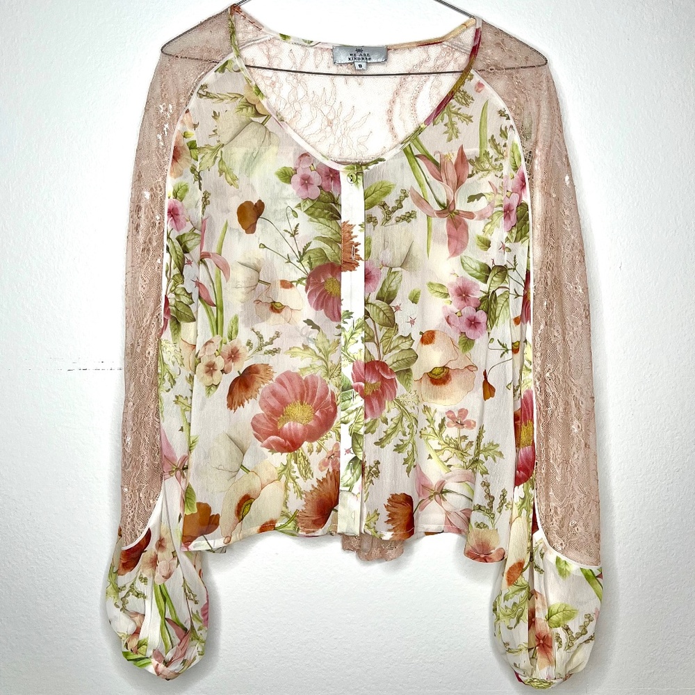 We Are Kindred Floral Lace Blouse